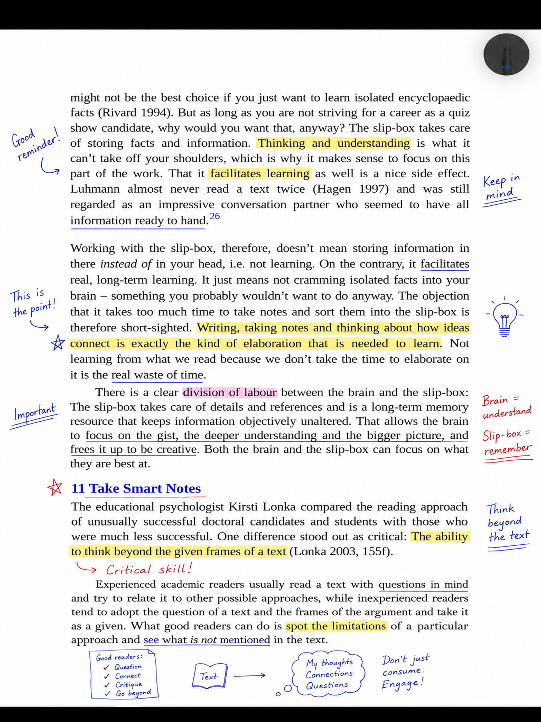 Annotated PDF page in PageBuddy